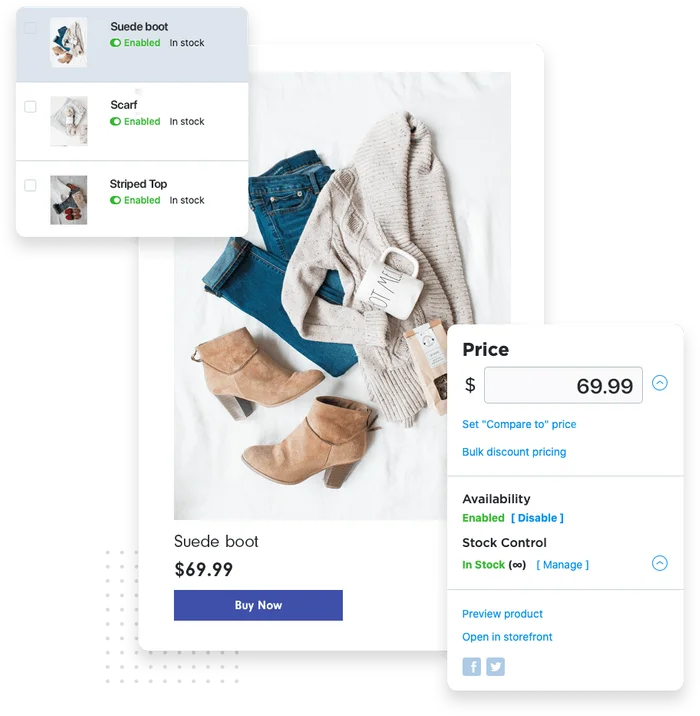 eCommerce social media management example showing a shoppable product post