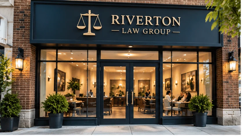 The storefront entrance of Riverton Law Group